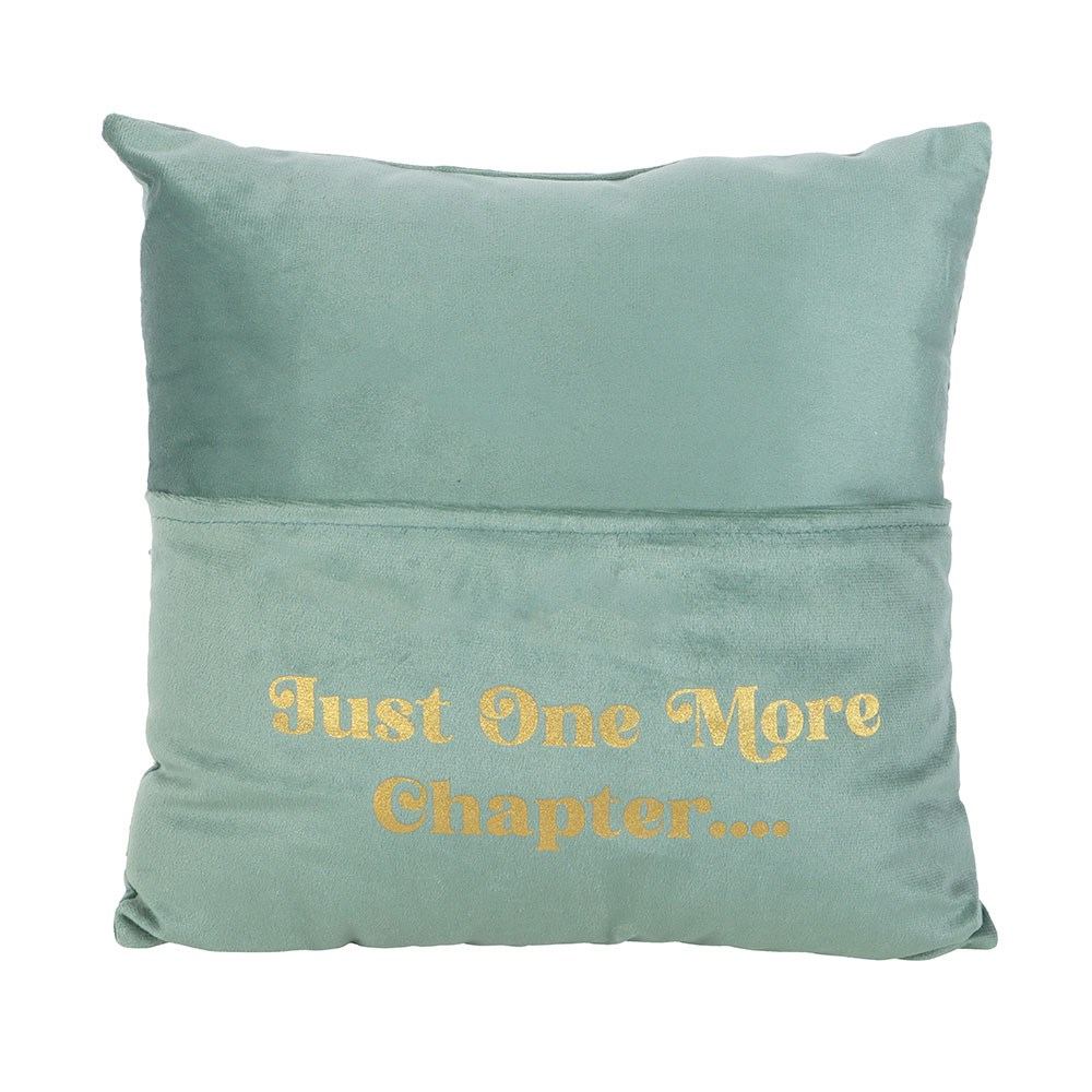 Something Different - Just One More Chapter with Book Pocket Zierkissen - Mehrfarben
